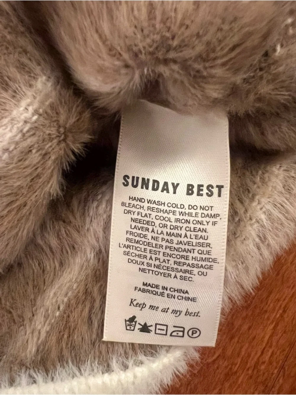 Aritzia Sunday Best Cropped Fuzzy Stripe Cardigan - Picture 4 of 4